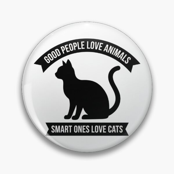 Item preview, Smart People Love Cats - Minimalist Cat Silhouette Sticker designed and sold by anubisartvault.