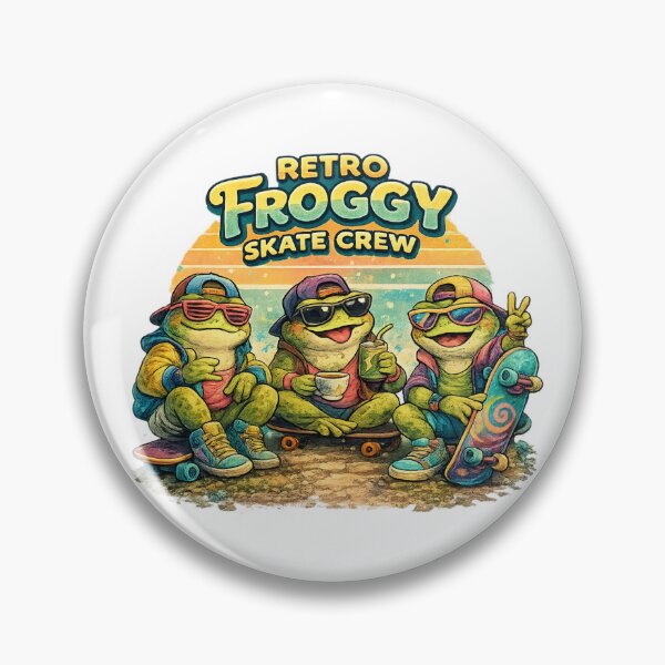 Item preview, Retro Frogs Skate Team designed and sold by FroggyOnly.