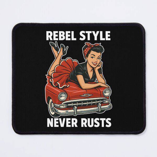 Item preview, Rockabilly Pin-Up: Rebel Style Never Rusts Retro designed and sold by Pineapple-Tree.