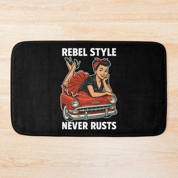 Item preview, Rockabilly Pin-Up: Rebel Style Never Rusts Retro designed and sold by Pineapple-Tree.
