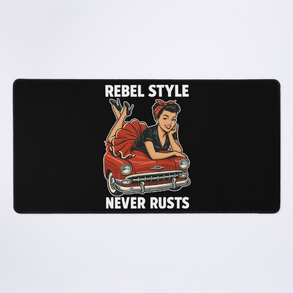 Item preview, Rockabilly Pin-Up: Rebel Style Never Rusts Retro designed and sold by Pineapple-Tree.
