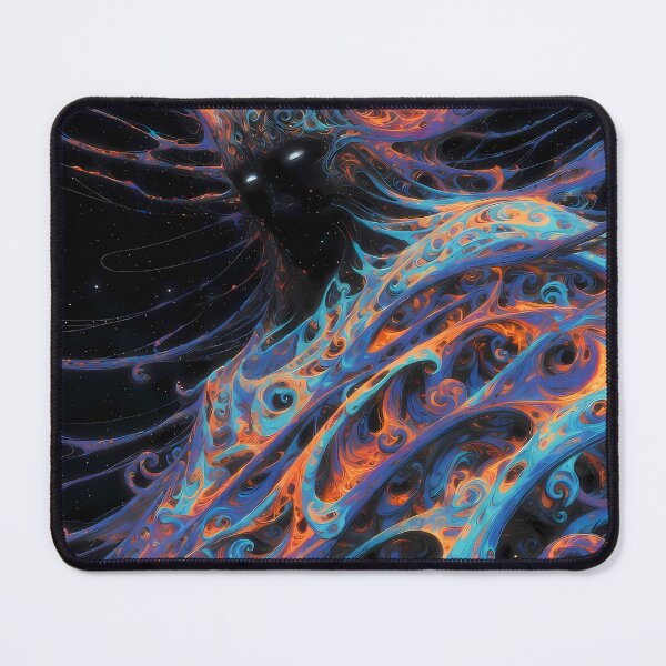 Item preview, The Guardian of the Umbral Veil | Cosmic Guardian Wall Art | Psychedelic Portal Entity designed and sold by House of the Charlatan.