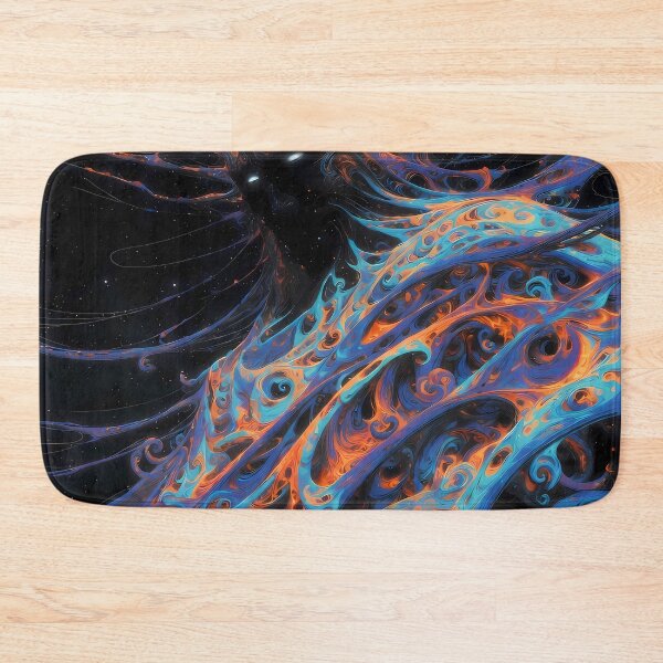 Item preview, The Guardian of the Umbral Veil | Cosmic Guardian Wall Art | Psychedelic Portal Entity designed and sold by House of the Charlatan.