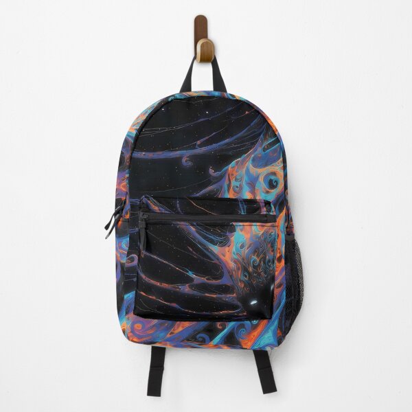 Item preview, The Guardian of the Umbral Veil | Cosmic Guardian Wall Art | Psychedelic Portal Entity designed and sold by House of the Charlatan.