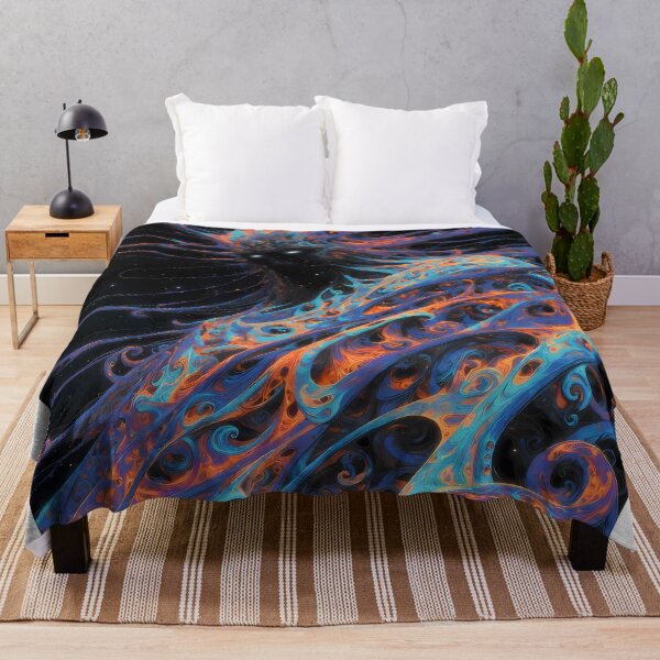 Item preview, The Guardian of the Umbral Veil | Cosmic Guardian Wall Art | Psychedelic Portal Entity designed and sold by House of the Charlatan.
