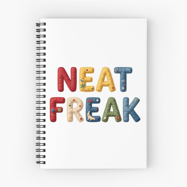 Item preview,  NEAT FREAK - IN COLORFUL FAUX LETTERING designed and sold by AlexOBrienArt.