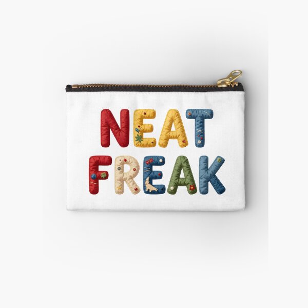Item preview,  NEAT FREAK - IN COLORFUL FAUX LETTERING designed and sold by AlexOBrienArt.