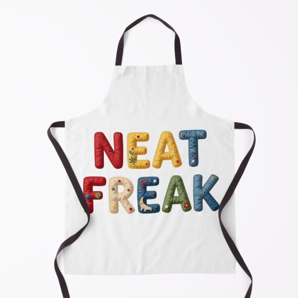 Item preview,  NEAT FREAK - IN COLORFUL FAUX LETTERING designed and sold by AlexOBrienArt.