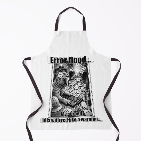 Item preview, Error Flood IT Humor Shar Pei Sysadmin Meme designed and sold by ArhiStrategOne.