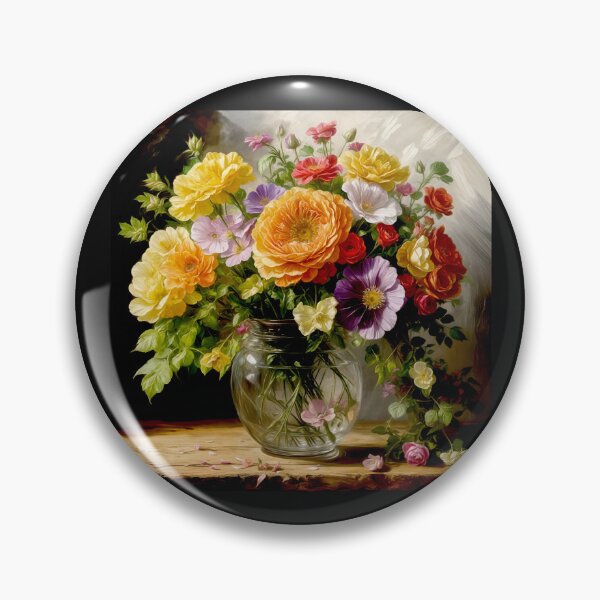 Item preview, Elegant Floral Still Life Painting – Timeless Home Décor #8 designed and sold by Helios Be. Lavsh.