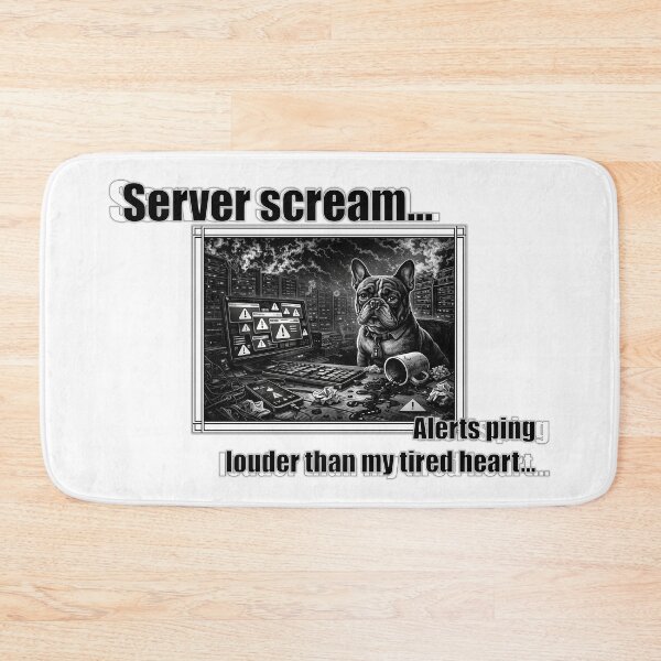 Item preview, Server Scream IT Humor French Bulldog Sysadmin Meme designed and sold by ArhiStrategOne.