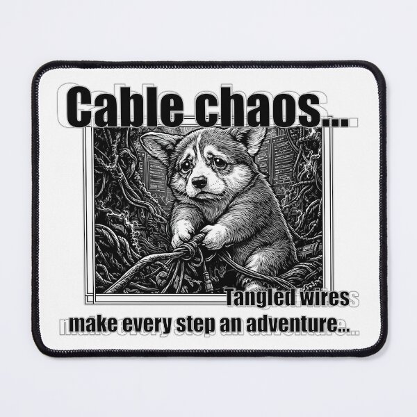 Item preview, Cable Storm IT Humor Corgi Sysadmin Meme designed and sold by ArhiStrategOne.