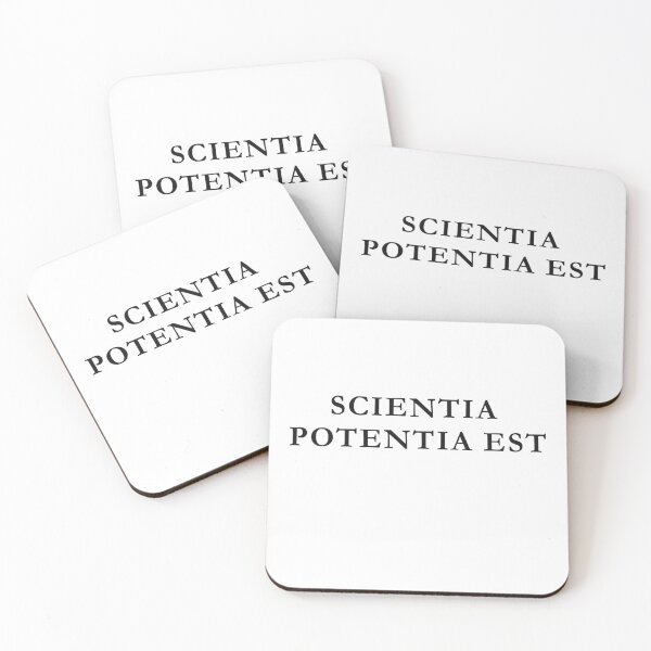 Item preview, Scientia Potentia Est Latin Knowledge Dark Academia Design designed and sold by semenol.