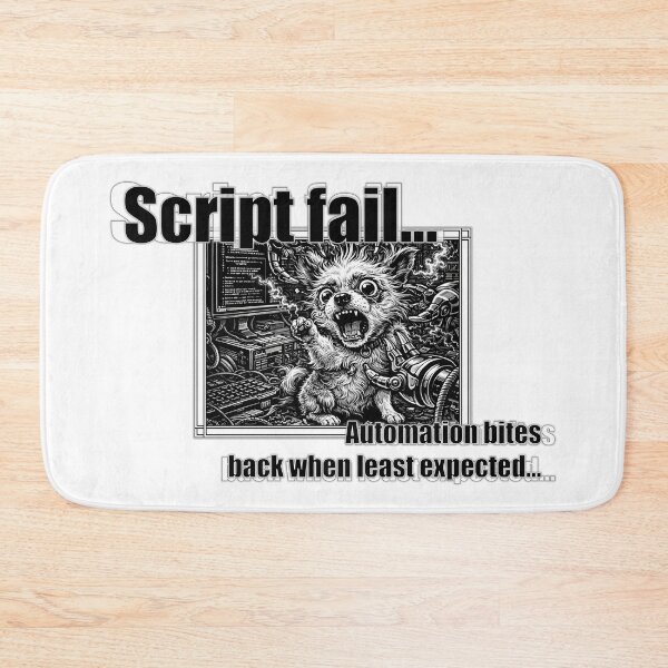 Item preview, Script Fail IT Humor Chihuahua Automation Meme designed and sold by ArhiStrategOne.