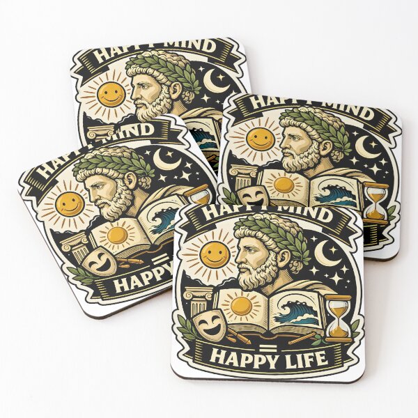 Item preview, Happy Mind = Happy Life designed and sold by ThePainterPH.