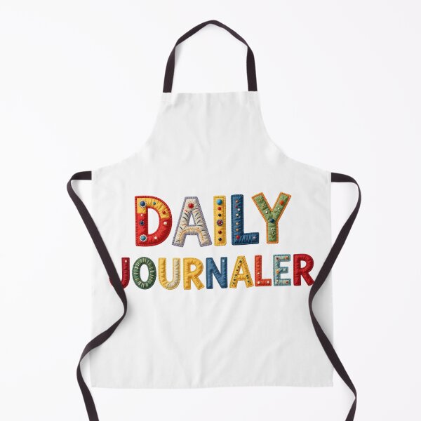 Item preview, DAILY JOURNALER - IN COLORFUL FAUX LETTERING designed and sold by AlexOBrienArt.