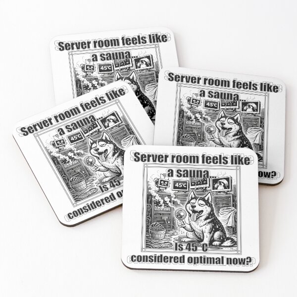 Item preview, Server Room Feels Like a Sauna IT Humor Husky Meme designed and sold by ArhiStrategOne.
