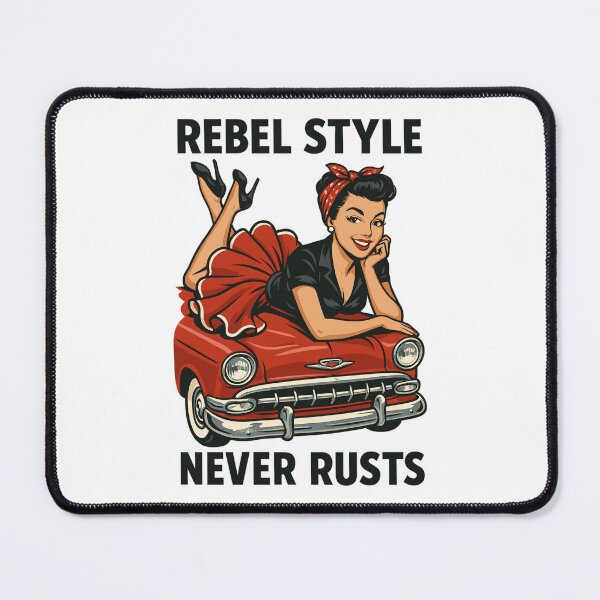 Item preview, Rockabilly Pin-Up: Rebel Style Never Rusts Retro designed and sold by Pineapple-Tree.