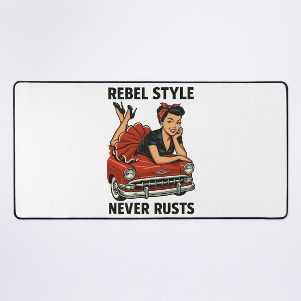 Item preview, Rockabilly Pin-Up: Rebel Style Never Rusts Retro designed and sold by Pineapple-Tree.