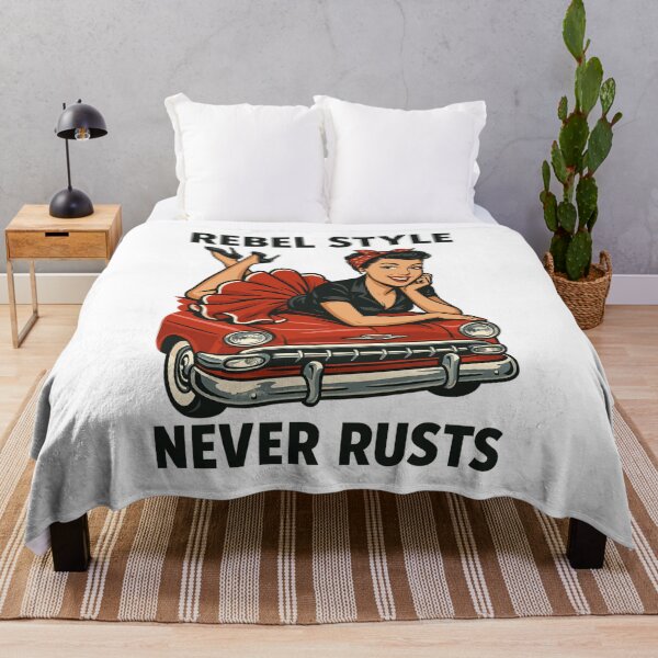Item preview, Rockabilly Pin-Up: Rebel Style Never Rusts Retro designed and sold by Pineapple-Tree.