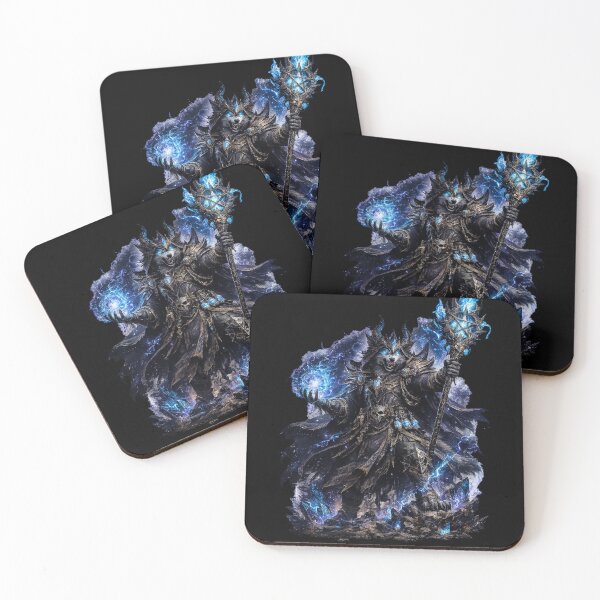 Item preview, Arcane Frost Wolf Mage - Blue Magic Fantasy Cutout designed and sold by Nesaith.