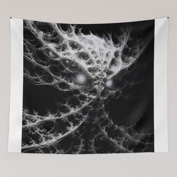 Item preview, The Shadow Warden | Cosmic Guardian of the Void | Dark Psychedelic Wall Art designed and sold by House of the Charlatan.