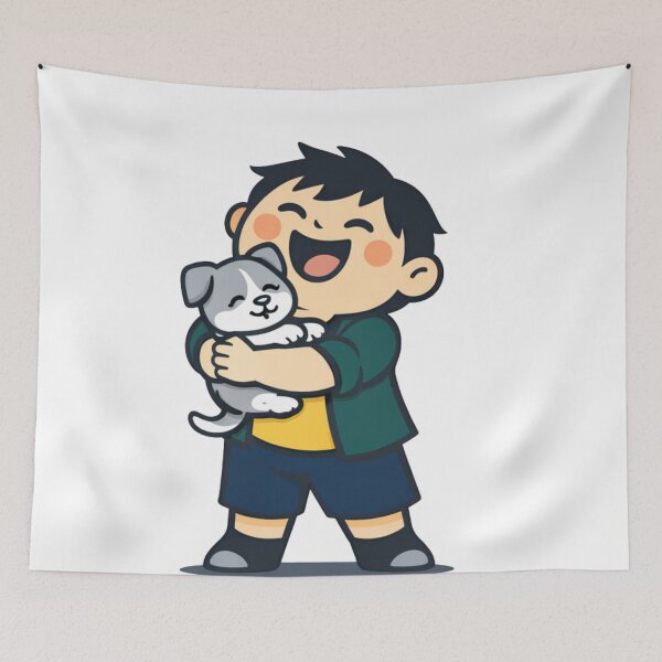 Item preview, A fatty little boy holding cat  designed and sold by Combat Skies.