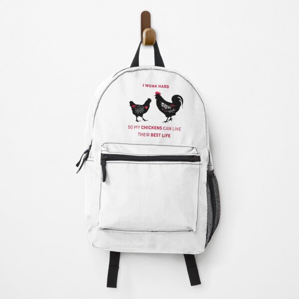 Item preview, I Work Hard So My Chickens Can Live Their Best Life Rustic Design designed and sold by Tysia Desings.