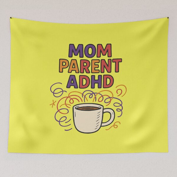 Item preview, Mom Parent ADHD – Coffee Fueled Chaos Funny ADHD Mom Life Design designed and sold by MomParentADHD.