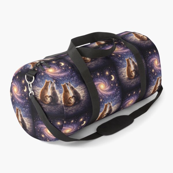 Item preview, Cosmic Friendship – Cat & kitten(C&S) Under a Starry universe designed and sold by OuchenB.