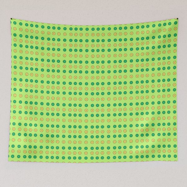 Item preview, Yellow and Green alternating Cogs on Lime background pattern designed and sold by fev-rocks.
