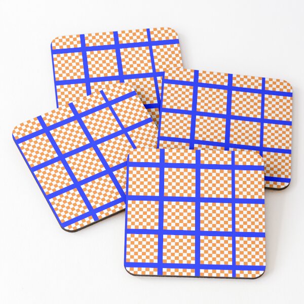 Item preview, Orange and blue checkers design designed and sold by TheProverbsMom.