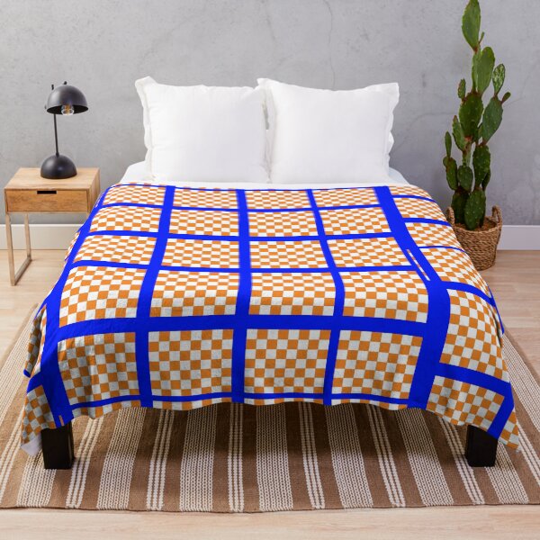 Item preview, Orange and blue checkers design designed and sold by TheProverbsMom.