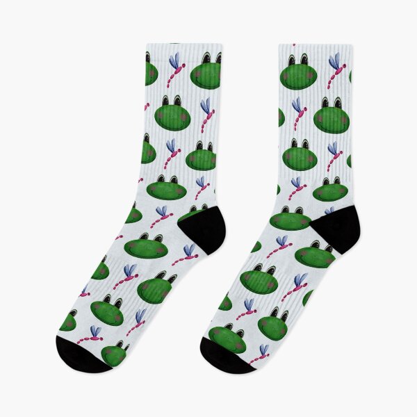 Item preview, Cute Frog Dragonfly Pattern Playful Kids Nature Design designed and sold by EL-Lebedenko.