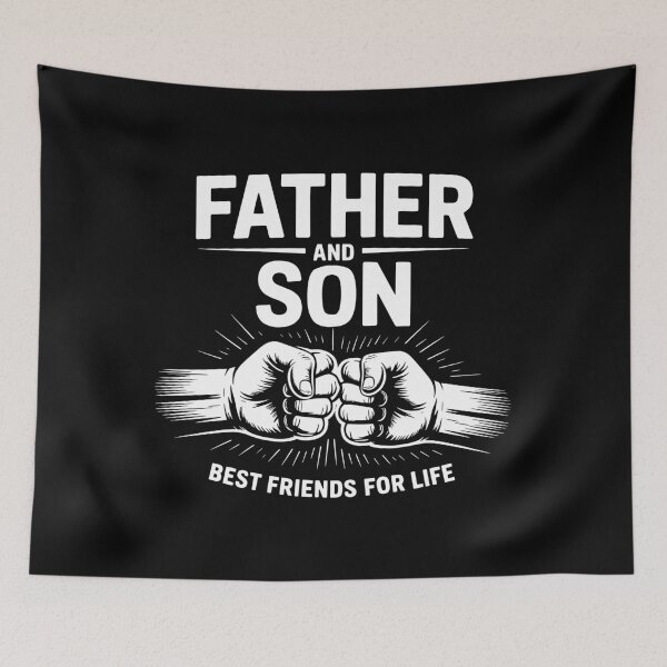 Item preview, Father and Son – Best Friends for Life | Fist Bump Design designed and sold by TipTop GFX.