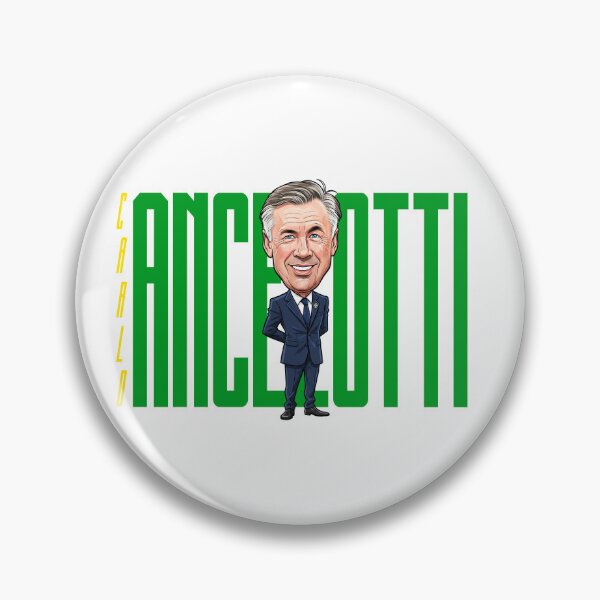 Item preview, A funny caricature of Carlo Ancelotti designed and sold by vectorlove.