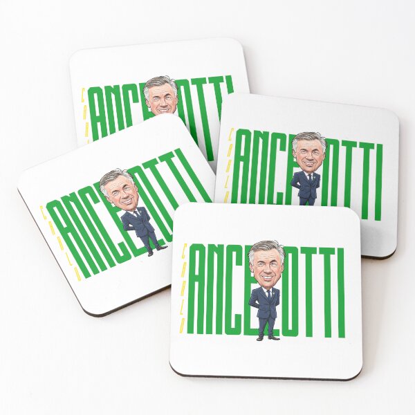 Item preview, A funny caricature of Carlo Ancelotti designed and sold by vectorlove.