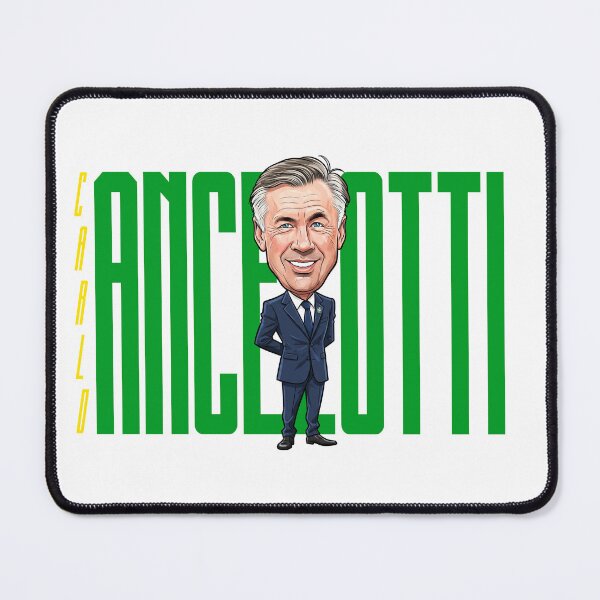 Item preview, A funny caricature of Carlo Ancelotti designed and sold by vectorlove.
