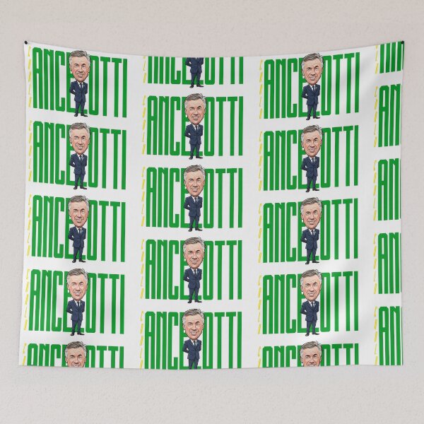 Item preview, A funny caricature of Carlo Ancelotti designed and sold by vectorlove.