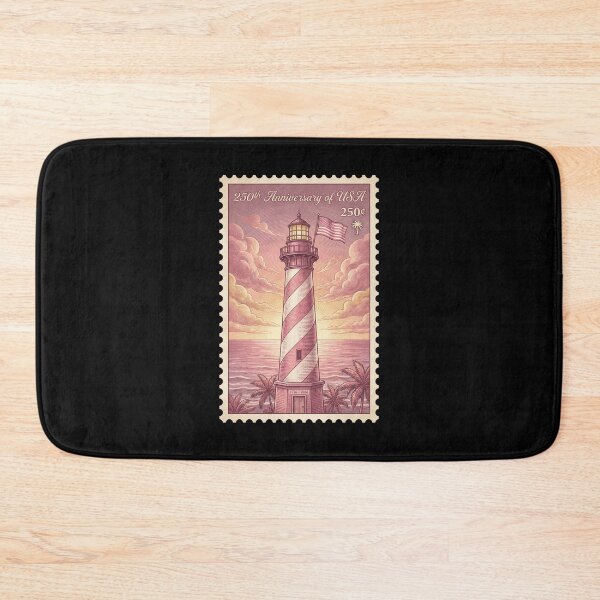 Item preview, 250th Anniversary USA Lighthouse Coastal Sunset Stamp designed and sold by G350.