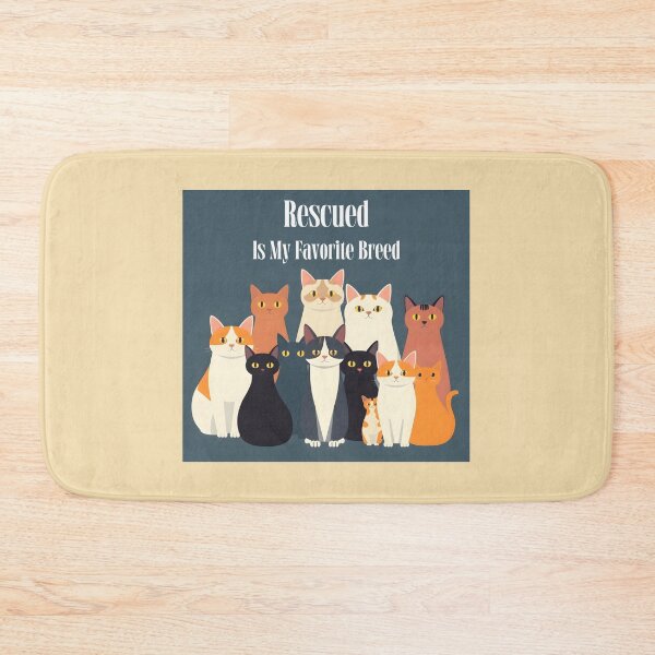 Item preview, Rescued is My Favorite Breed (A) Cat Rescue designed and sold by Sachie's Studio.