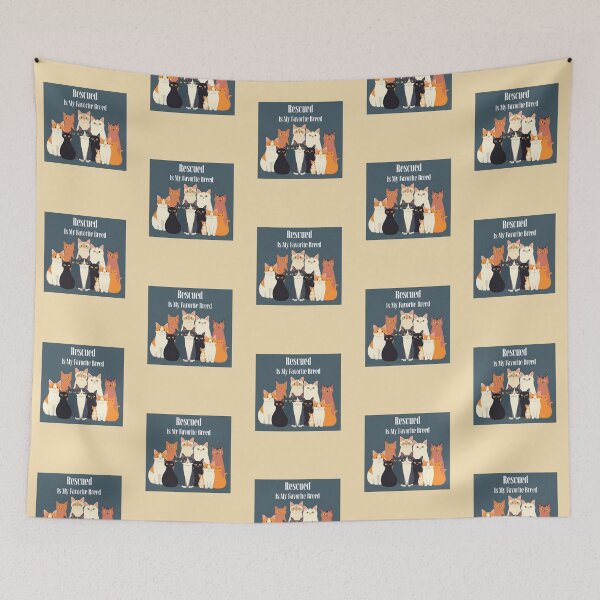 Item preview, Rescued is My Favorite Breed (A) Cat Rescue designed and sold by Sachie's Studio.