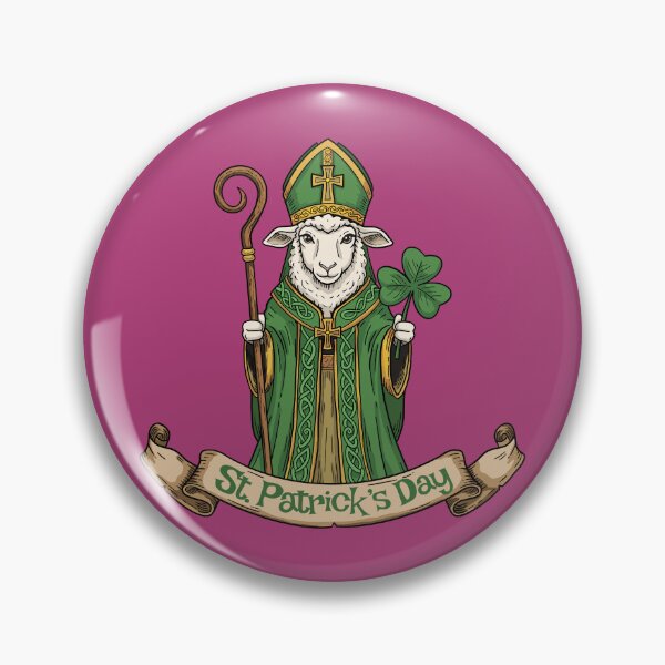 Item preview, Saint Sheep’s Day – Funny St. Patrick’s Day Lamb Design designed and sold by CARPIO Creations.