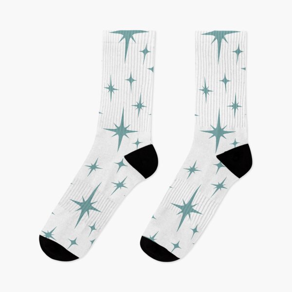 Item preview, Vintage Retro 1950s Mid Century Modern Aqua Blue Atomic Starburst  designed and sold by RetroMaggie.