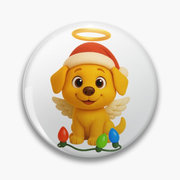 Item preview, Christmas Angel Dog designed and sold by Sillytoe.