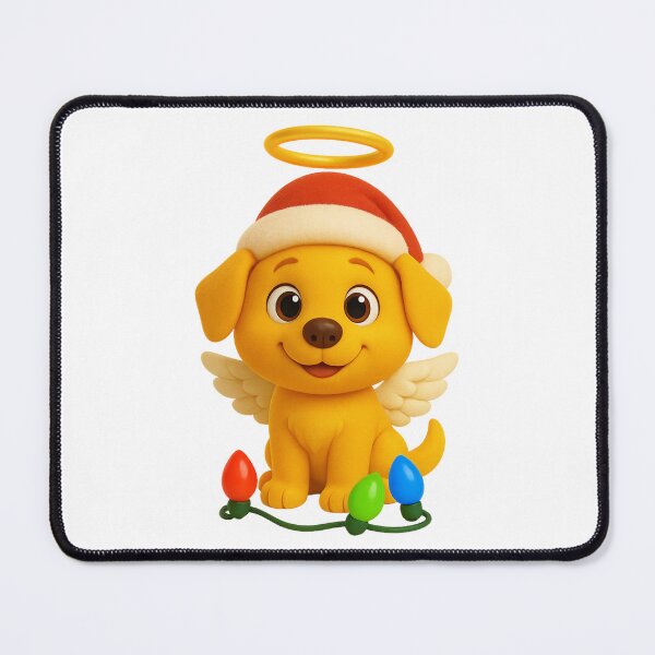Item preview, Christmas Angel Dog designed and sold by Sillytoe.