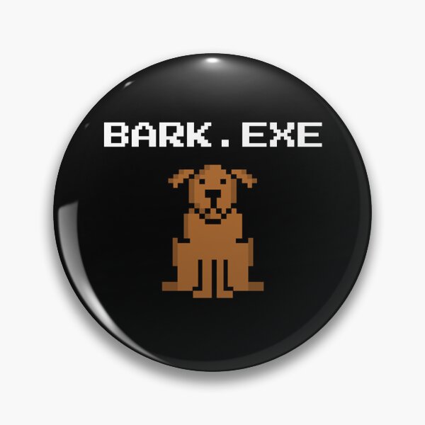 Item preview, BARK.EXE - Funny Pixel Art Dog Programmer & Retro Gamer designed and sold by vividlukas.
