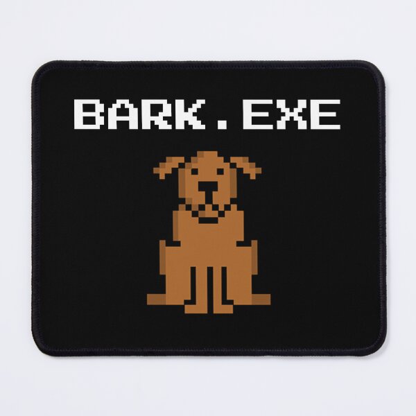 Item preview, BARK.EXE - Funny Pixel Art Dog Programmer & Retro Gamer designed and sold by vividlukas.