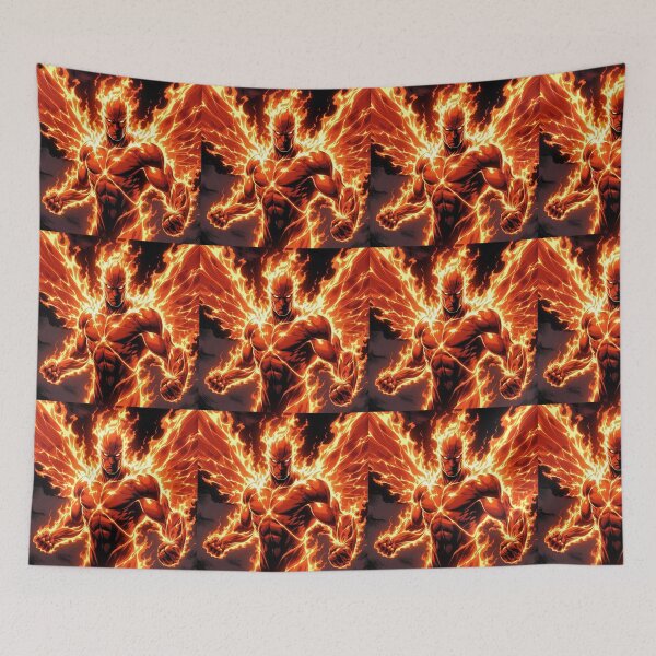 Item preview, Winged Superhero Breathing Fire | Epic Action Collection designed and sold by Bittor18.