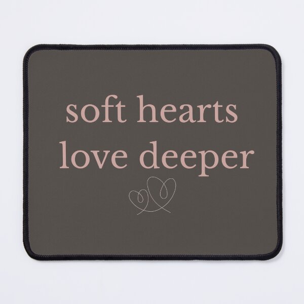 Item preview, Soft Hearts Love Deeper Minimalist Design designed and sold by Minimalist Typography.